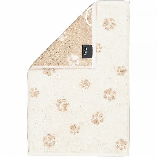 Cawö Handtücher We love Dogs Paws 6247 - Farbe: Natur-Beige - 33 - Gästetuc günstig online kaufen