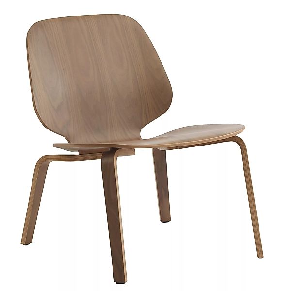 Normann Copenhagen - My Chair Loungestuhl - nussbaum/lackiert/BxHxT 58x72x6 günstig online kaufen