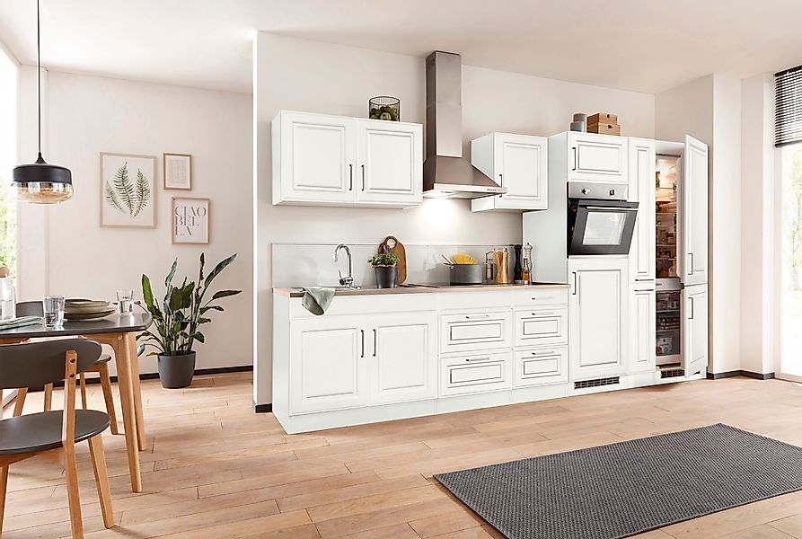 KOCHSTATION Küchenzeile »KS-Stockholm«, Breite 360 cm, mit hochwertigen MDF günstig online kaufen