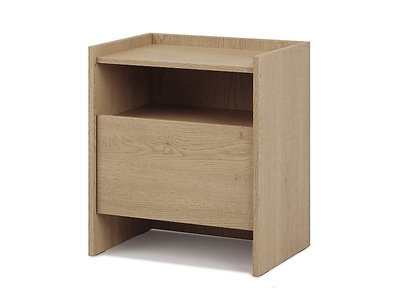 Beautysofa Nachttisch JUNI mit Schublade (Offene Ablagefläche, im Japandi-S günstig online kaufen