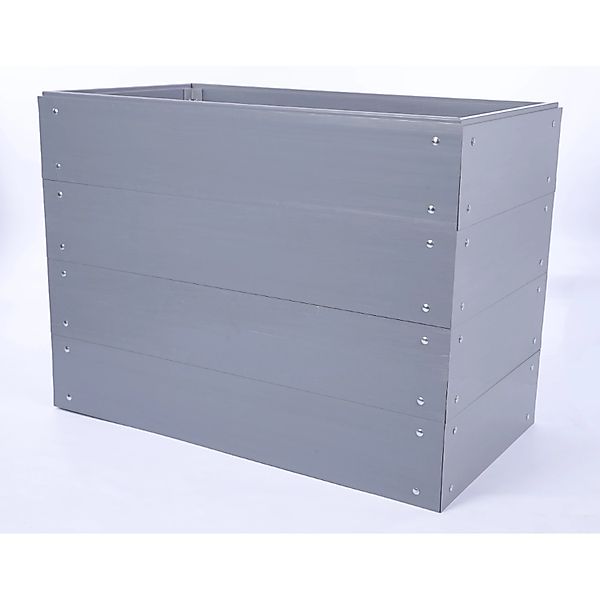 PROREGAL Hochbeete Growline Plast HxBxT 81x110x100cm 4 Ebenen Grau günstig online kaufen