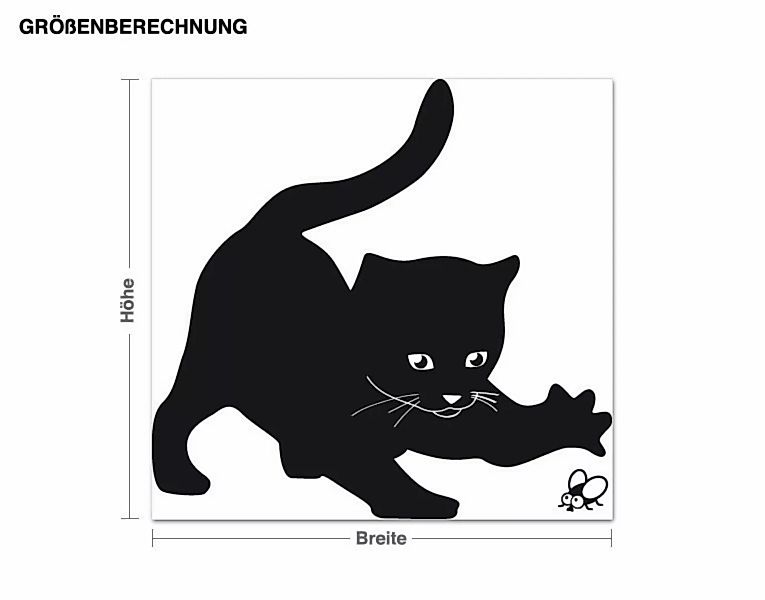 Wandtattoo Spielende Katze günstig online kaufen