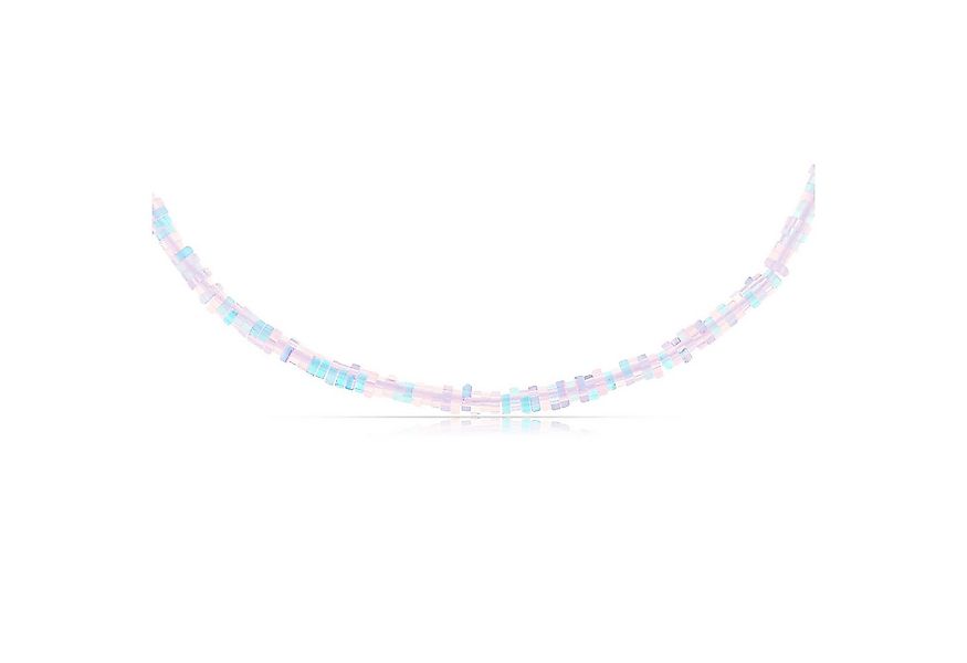 Made by Nami Perlenkette Damen Halskette bunt mit Perlen verstellbar Wasser günstig online kaufen