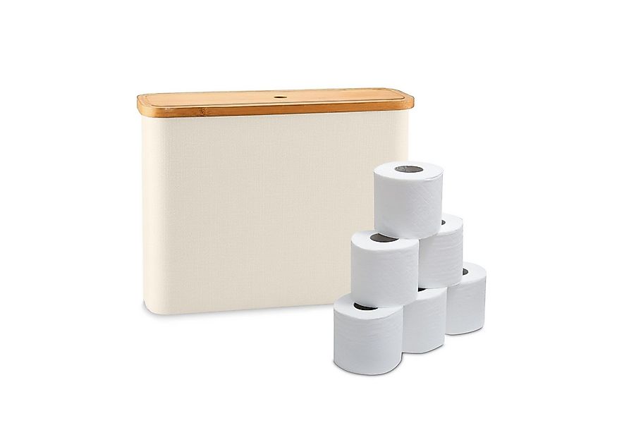 relaxdays Toiletten-Ersatzrollenhalter Toilettenpapier Aufbewahrung 12 Roll günstig online kaufen