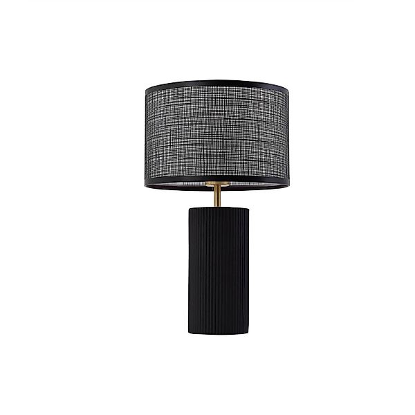 Lindby Tischlampe Sorscha 10030129 Modern in Schwarz aus Glas 1-flammig E27 günstig online kaufen