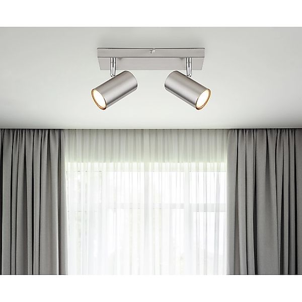 Globo Lighting Deckenstrahler   ¦ silber ¦ Maße (cm): B: 26 H: 12 T: 6.0 La günstig online kaufen