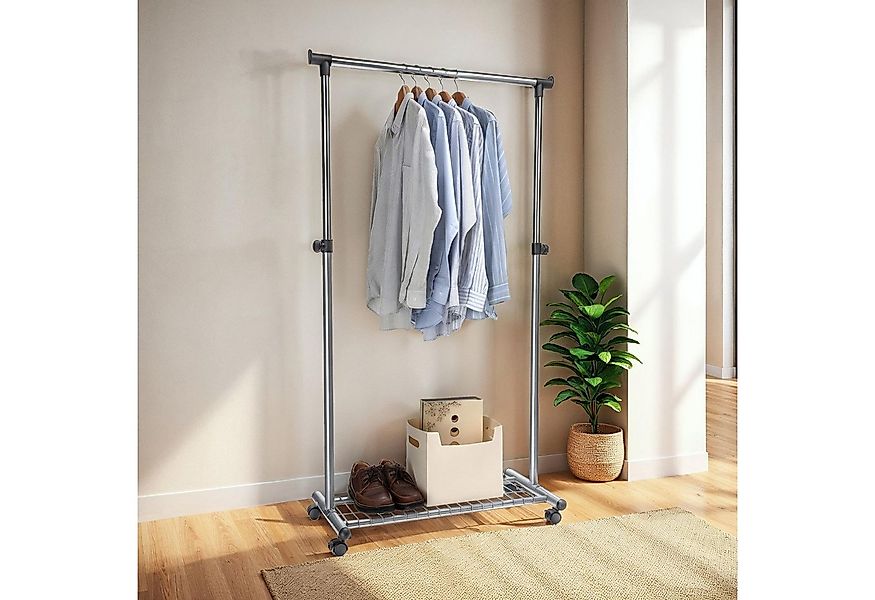 IDIMEX Garderobenständer ORLA, Rollgarderobe mit Schuhablage, mobiler Kleid günstig online kaufen