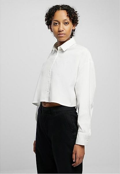 URBAN CLASSICS Langarmhemd Ladies Cropped Oversized Blouse günstig online kaufen