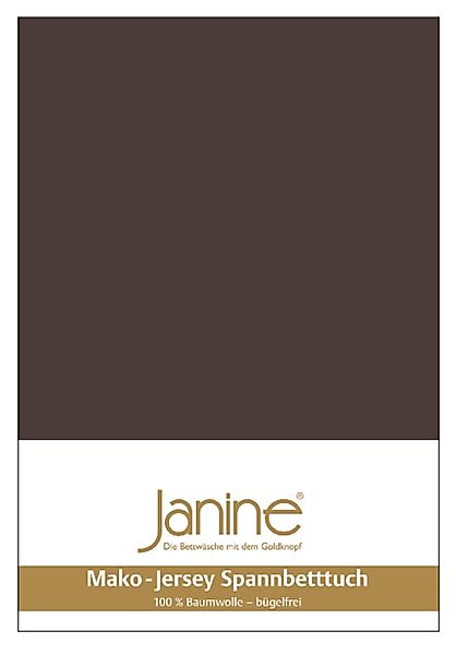 Janine Spannbettlaken "MAKO-FEINJERSEY 5007" aus 100% Baumwolle, für Matrat günstig online kaufen