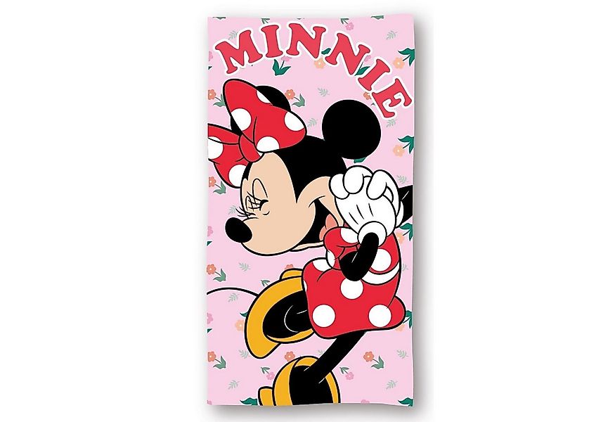 Disney Minnie Mouse Strandtuch Kinder – Flauschiges Mikrofaser-Badetuch 140 günstig online kaufen