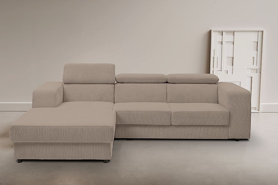 WERK2 Ecksofa "Cherry, modernes Sofa mit Komfortfunktionen, Breite 270cm, L günstig online kaufen