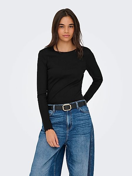 ONLY Langarmshirt "ONLINA L/S O-NECK TOP JRS" günstig online kaufen