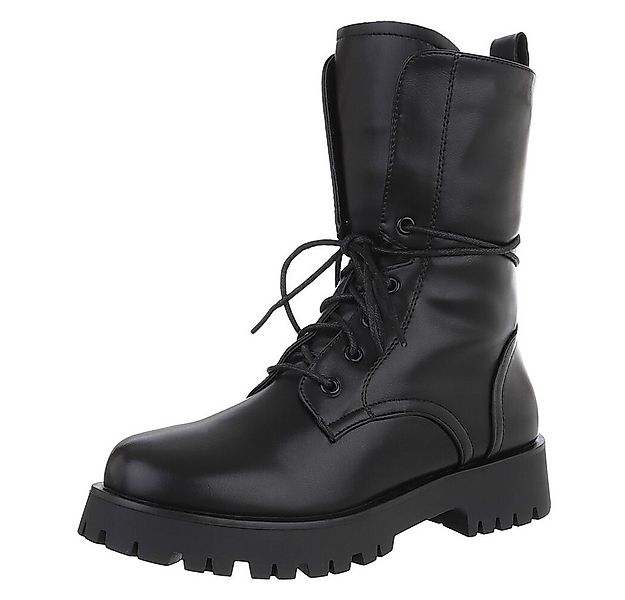 Ital-Design Moderne Damenstiefel mit Schnürung für Alltag und Freizeit Stie günstig online kaufen