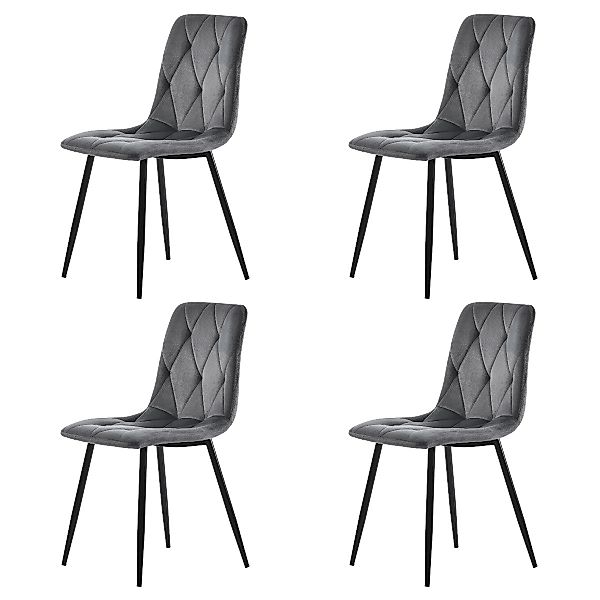 IDEASY 4-Fußstuhl 4St, Polsterstuhl Design Stuhl, günstig online kaufen