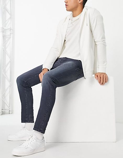 Selected Homme – Schmal zulaufende Stretch-Jeans aus Bio-Baumwolle mit schm günstig online kaufen
