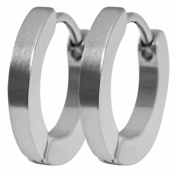 Adelia´s Klappcreolen "Unisex Ohrringe – Klappcreole aus Edelstahl" Eine sc günstig online kaufen