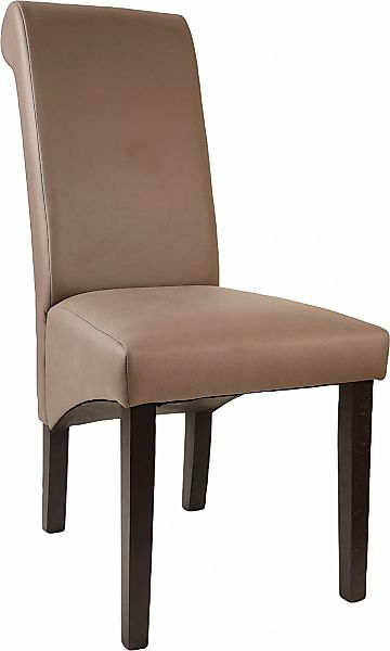 Home affaire 4-Fußstuhl "Rito", (Set), 2 St., Microfaser, Gestell Buche nat günstig online kaufen