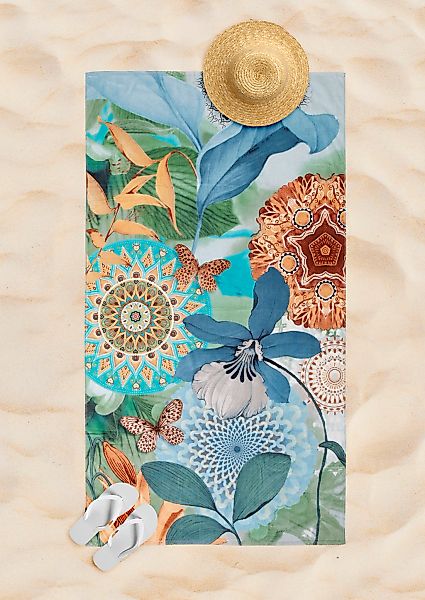 hip Strandtuch "Zephir" 100% Baumwolle, Velours, 100x180, Weich, Strand, Ma günstig online kaufen