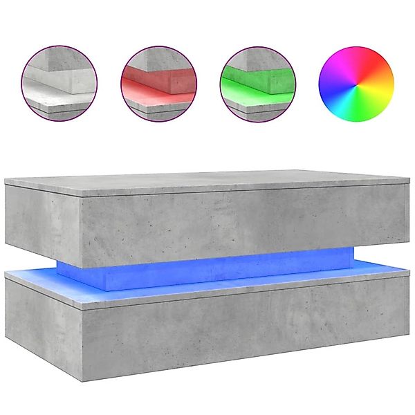 vidaXL Couchtisch Couchtisch mit LED Leuchten günstig online kaufen