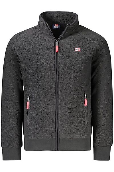 NORWAY 1963 Outdoorjacke Schwarze Herren-Sportjacke aus Fleece mit Reißvers günstig online kaufen