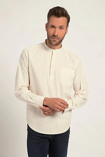 JP1880 T-Shirt Hemd Langarm Modern Fit Brusttasche Stehkragen günstig online kaufen