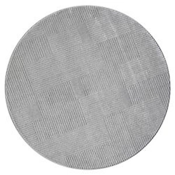 payé Teppich Esso 17 Hochflor Rund 160x160 cm Grau günstig online kaufen