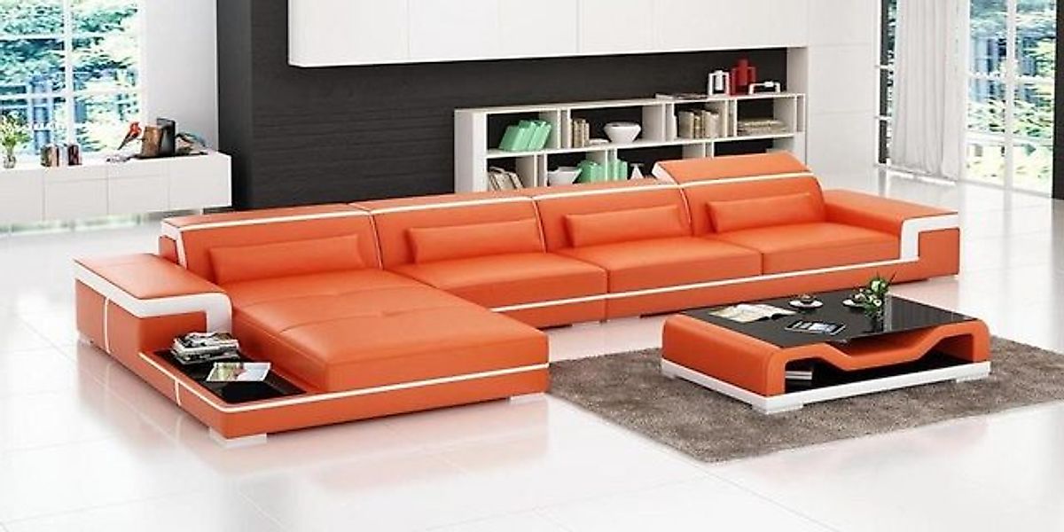 JVmoebel Ecksofa Sofa Couch Ecksofa Polster Sofas Couchen Leder Garnitur Ec günstig online kaufen