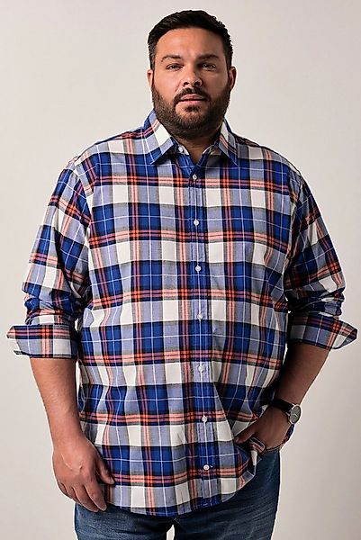 Men Plus Businesshemd Karohemd Langarm Kentkragen Comfort Fit günstig online kaufen