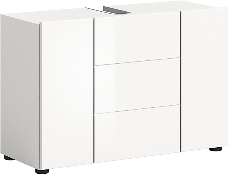 welltime Waschbeckenunterschrank »BIEL, TOPSELLER!, Breite 82 cm, 3 Türen, günstig online kaufen