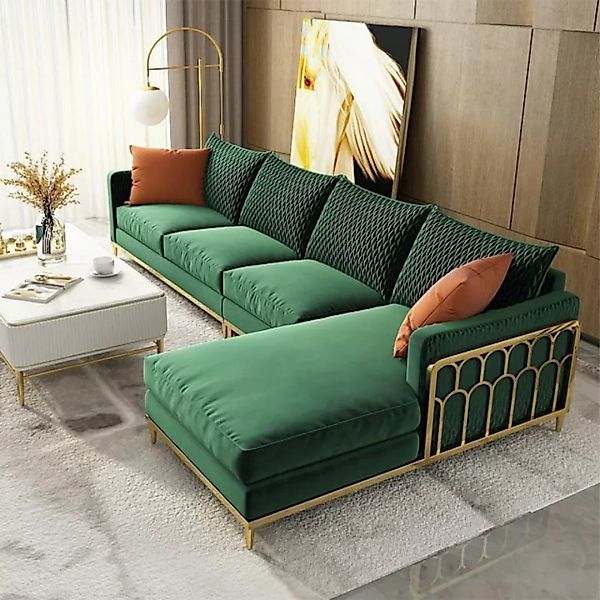 JVmoebel Ecksofa Ecksofa Stoff LForm Couch Design Polster Eck Modern, Made günstig online kaufen