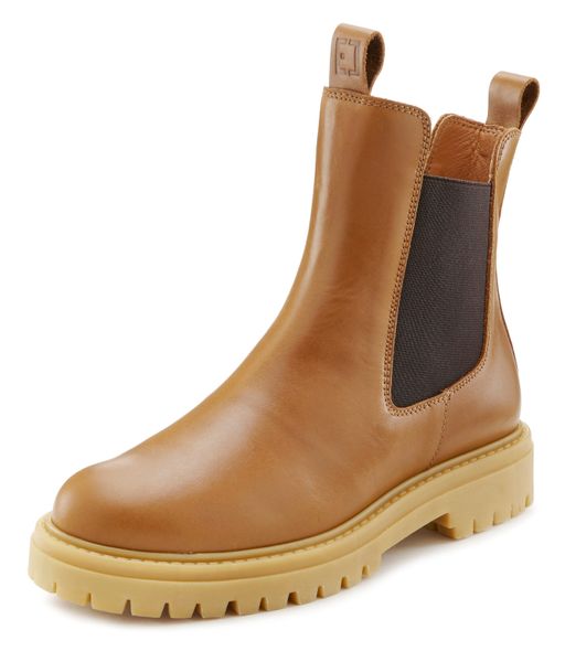 Elbsand Stiefelette Chelseaboots, Schlupfstiefel, Bikerboots aus Leder günstig online kaufen