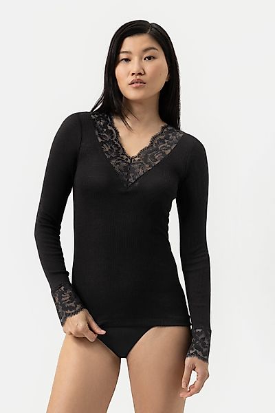 Mey Langarmshirt Serie Wool Love Uni günstig online kaufen