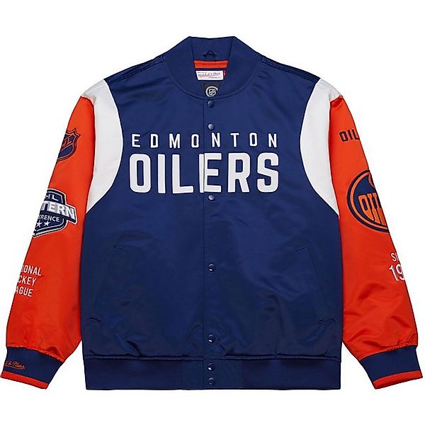 Mitchell & Ness Collegejacke Heavyweight Satin Jacket NHL Edmonton Oilers günstig online kaufen