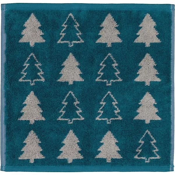 Cawö Christmas Edition Tannenbäume 958 - 3er Pack Seiftücher 30x30 cm - Far günstig online kaufen