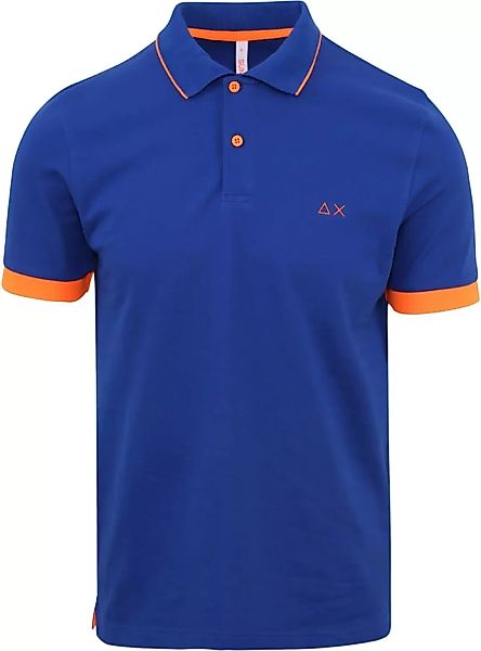 Sun68 Poloshirt Small Stripe Royal Blau - Größe M günstig online kaufen