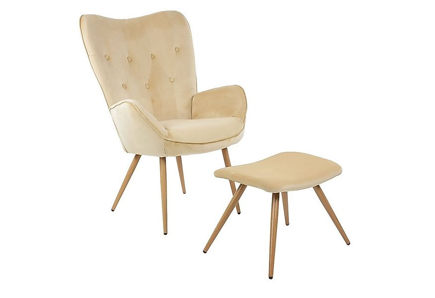 Albatros International Sessel Ohrensessel York beige Moderner Look Relaxses günstig online kaufen