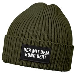 MoonWorks Strickmütze Herren Beanie mit Patch günstig online kaufen