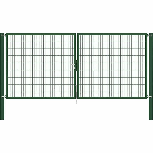 Doppeltor Flexo Plus 400 cm x 180 cm Pfosten 100 cm x 100 cm Grün günstig online kaufen