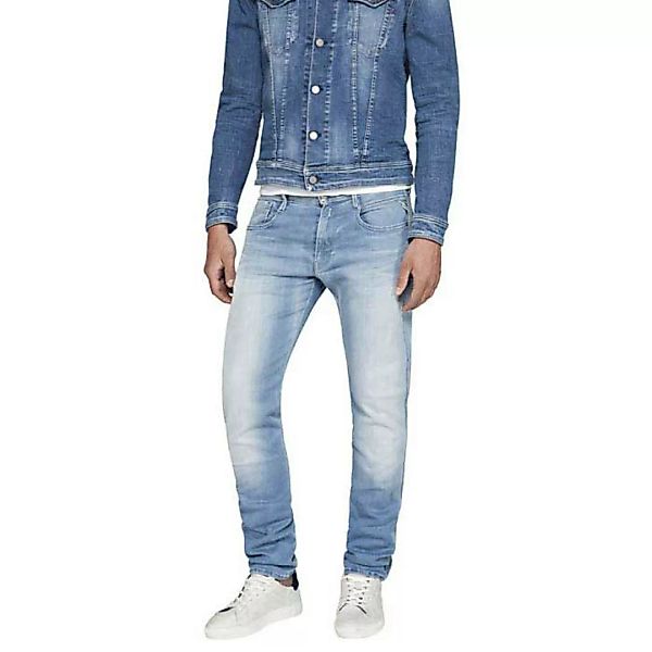 Replay Anbass Hyperflex Slim Jeans 29 Light Blue günstig online kaufen