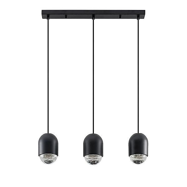 Lucande Pendelleuchte Amielle 9920030 Modern in Schwarz aus Metall 3-flammi günstig online kaufen