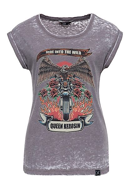 QueenKerosin Print-Shirt Ride Into The Wild günstig online kaufen
