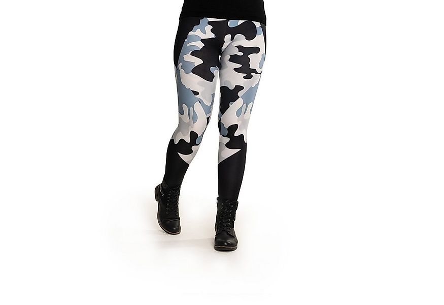 cosey Leggings Bunte Leggings mit auffälligem Motivdruck, 2 Größen (XS–S & günstig online kaufen