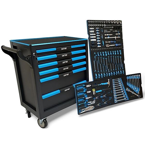 DeTec. Werkstattwagen 2064 Craftsman Edition gefüllt mit Werkzeug KFZ Werkz günstig online kaufen