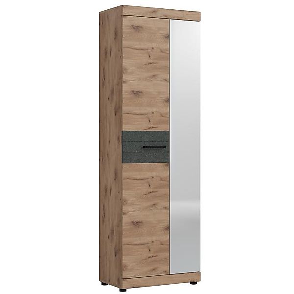 Kleiderschrank 2trg. ROXY RXYGS1 von WOJCIK eiche/filz dunkel günstig online kaufen