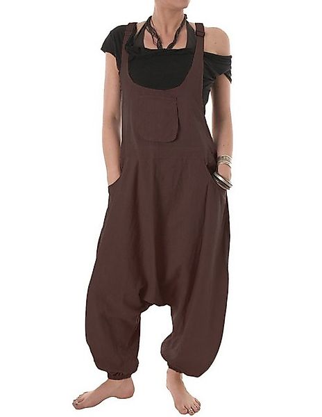 Vishes Latzhose Damen Sommer Hose Haremshose Overall Baumwolle bequem zu tr günstig online kaufen