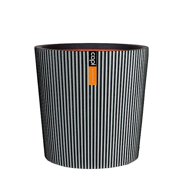 Capi Europe Blumentopf Konisch Groove NL Ø 45 cm x 41 cm Anthrazit günstig online kaufen