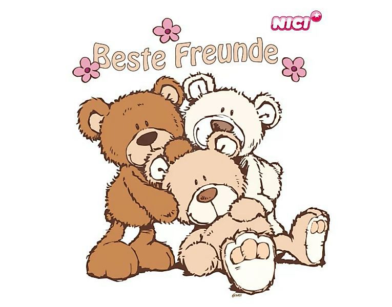 Wandtattoo Kinderzimmer NICI - Classic Bears - drei beste Freunde günstig online kaufen