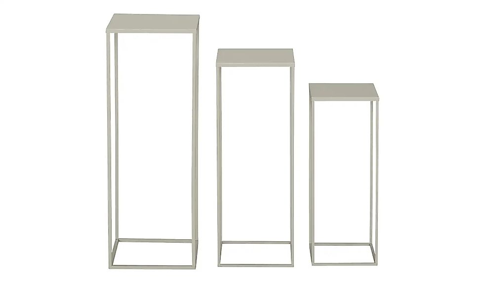 HOME STORY Beistelltisch  3er Set   ¦ grau ¦ Maße (cm): B: 25 H: 70 T: 25.0 günstig online kaufen