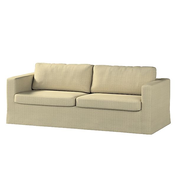 Bezug für Karlstad 3-Sitzer Sofa nicht ausklappbar, lang, beige-creme, Bezu günstig online kaufen