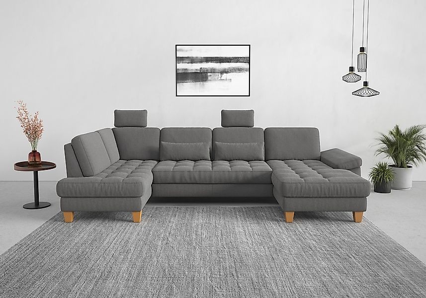 sit&more Wohnlandschaft "Westham U-Form" wahlweise mit Bettfunktion, Bettka günstig online kaufen